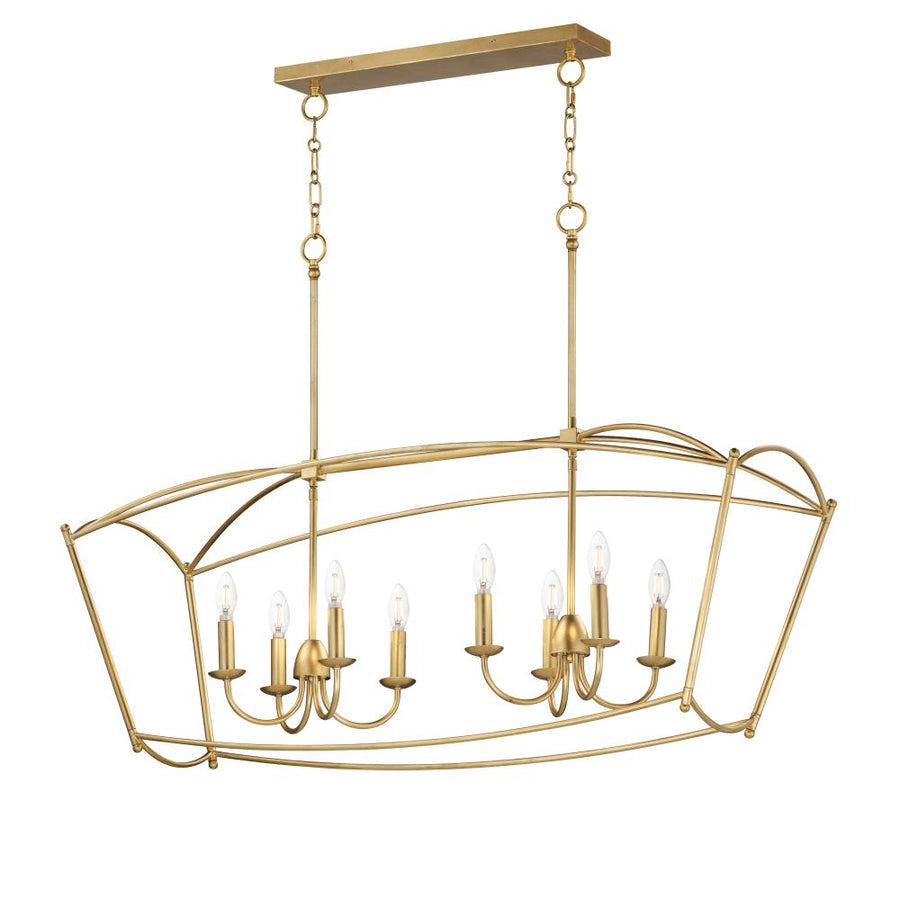 Maxim Lighting 12169GL Plumette 48 Inch Linear Pendant – Gold Leaf