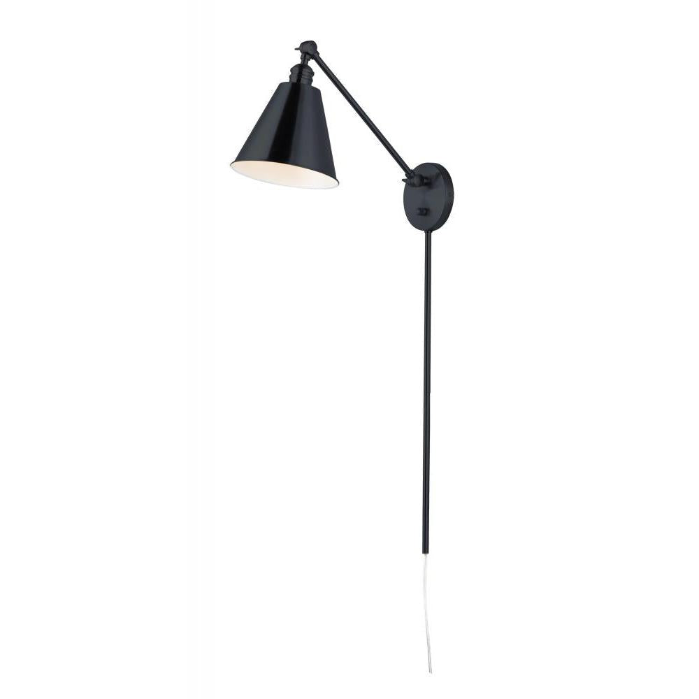 Maxim Lighting 12222BK Library 8 Wall Sconce - Black