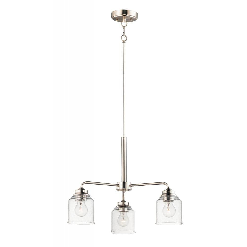 Maxim Lighting 12260CDSN Acadia 20 Inch Semi Flush Mount Light – Satin Nickel