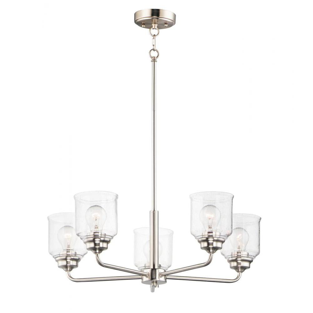 Maxim Lighting 12266CDSN Acadia 26 Inch Semi Flush Mount Light – Satin Nickel