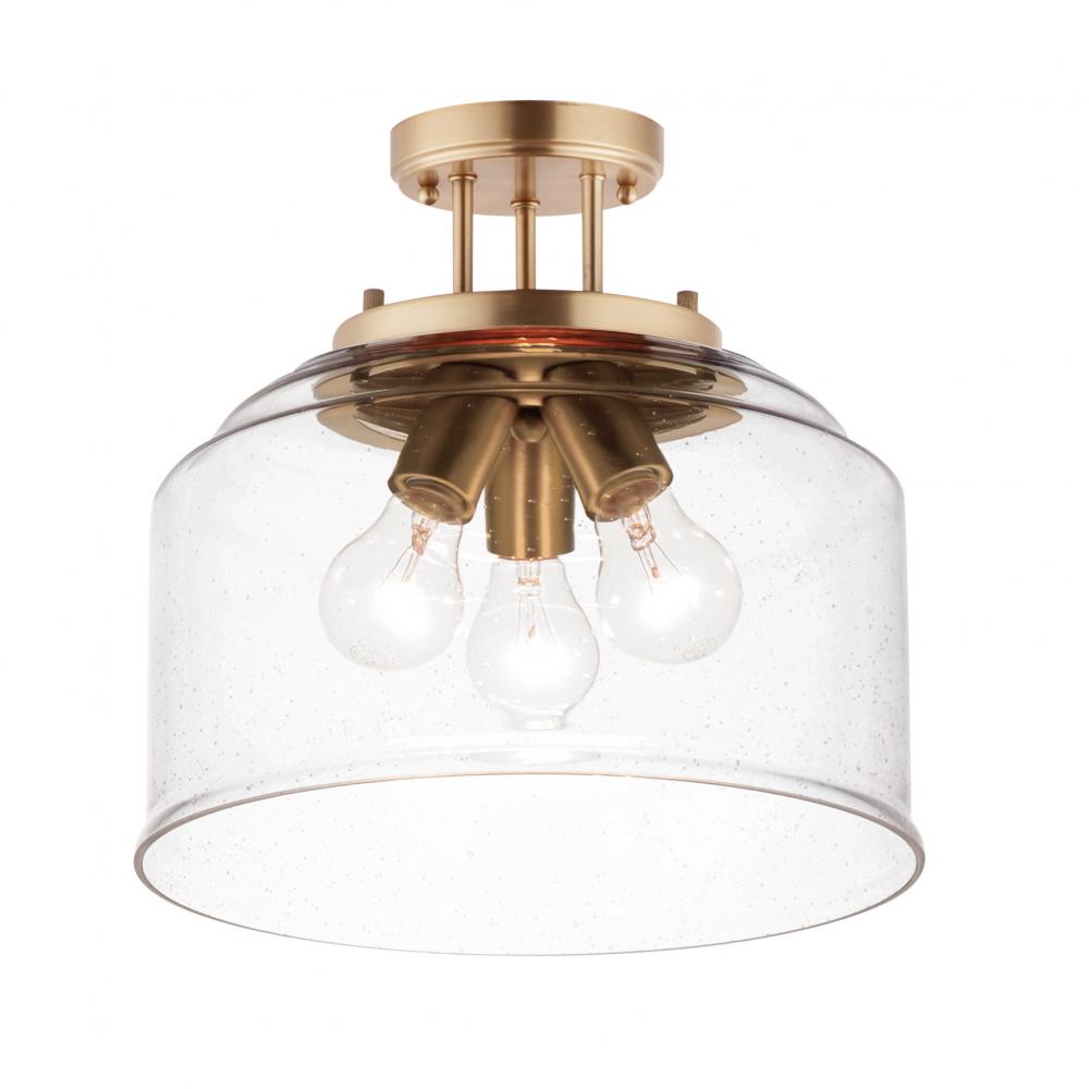 Maxim Lighting 12271CDHR Acadia 12.75 Inch Semi Flush Mount Light – Heritage