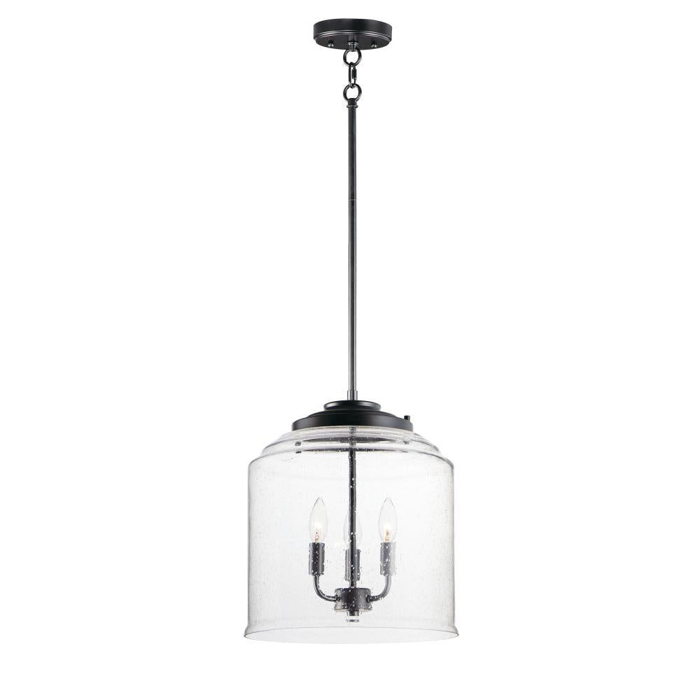 Maxim Lighting 12273CDBK Acadia 13.75 Inch 3 Light Pendant – Black