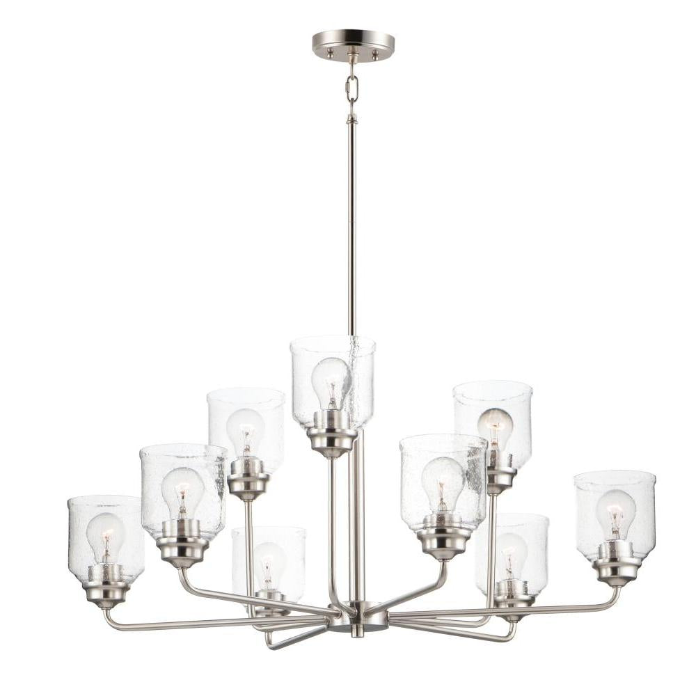 Maxim Lighting 12277CDSN Acadia 34.75 Inch Chandelier – Satin Nickel