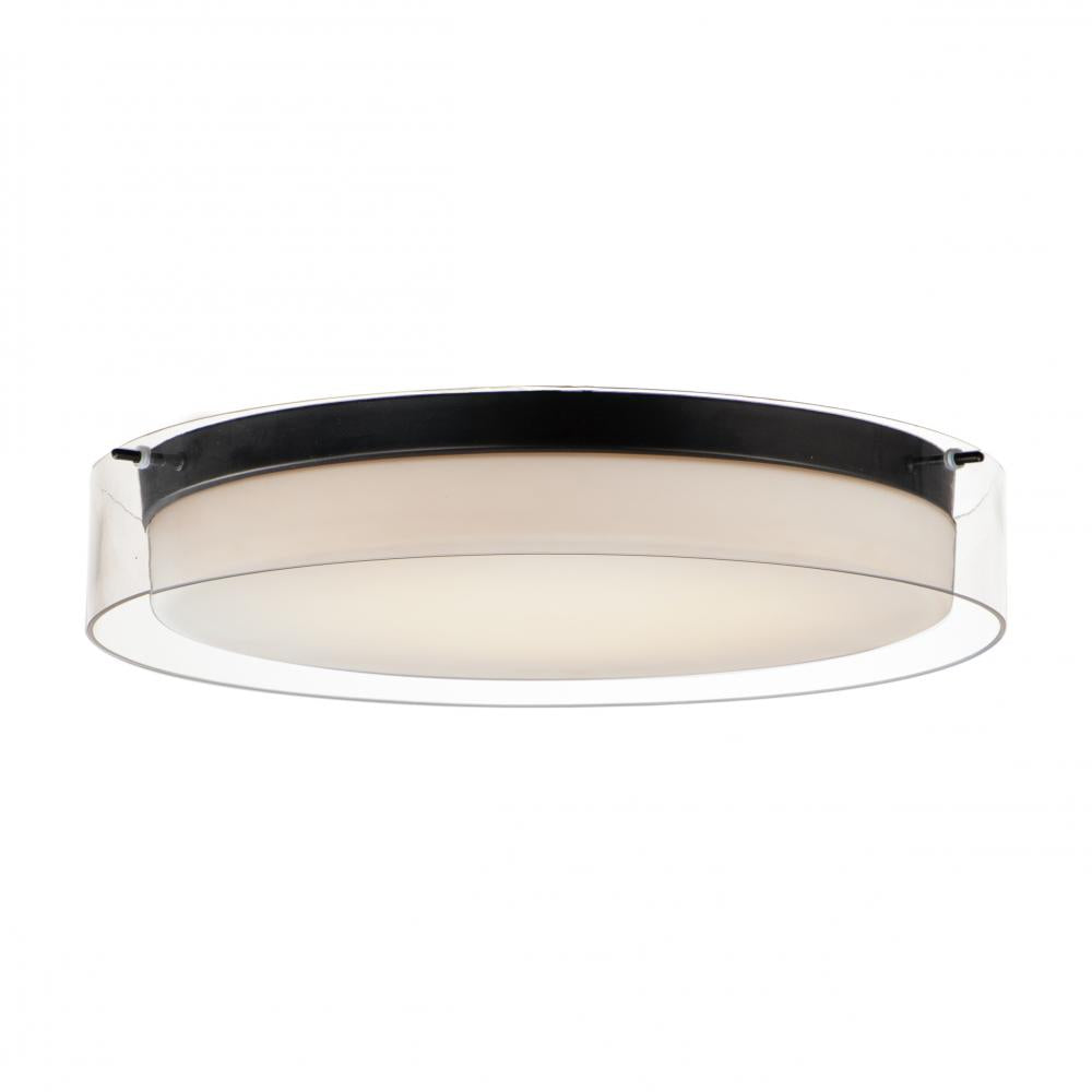 Maxim Lighting 12286CLSWBK Duo 19.75 Inch Flush Mount Light – Black