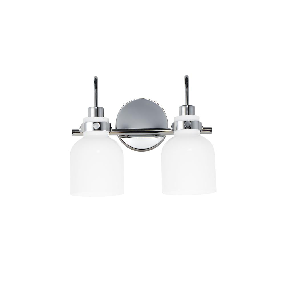Maxim Lighting 12332WTPC Milk 13.5 Inch Bathroom Vanity - Polished Chrome