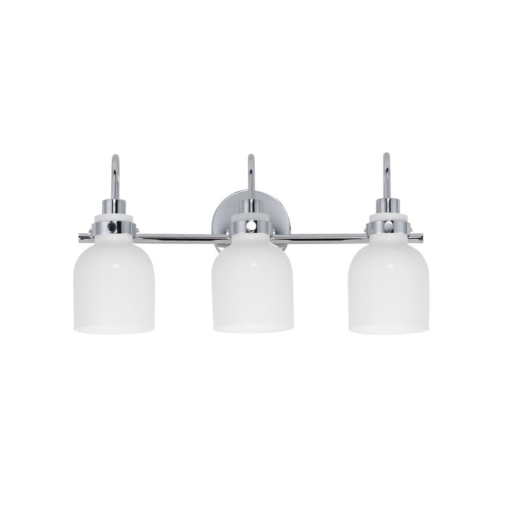 Maxim Lighting 12333WTPC Milk 22 Inch Bathroom Vanity - Polished Chrome