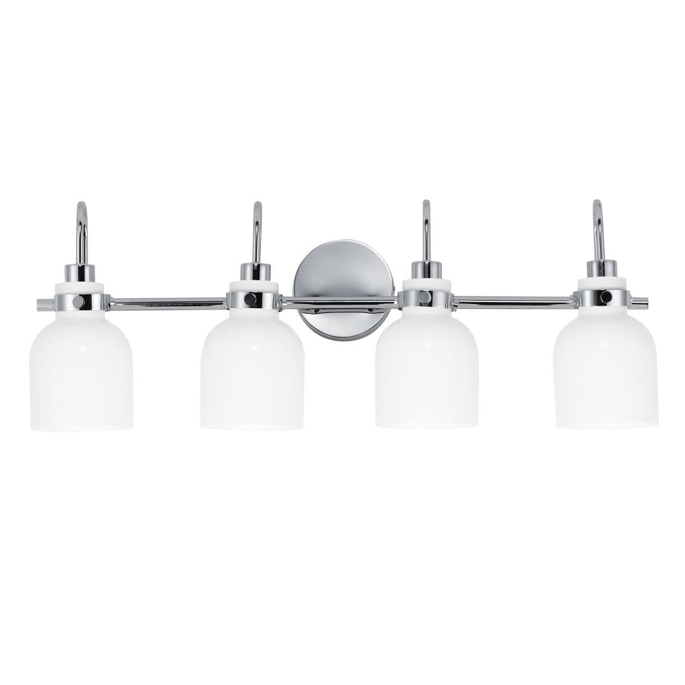 Maxim Lighting 12334WTPC Milk 30.5 Inch Bathroom Vanity - Polished Chrome