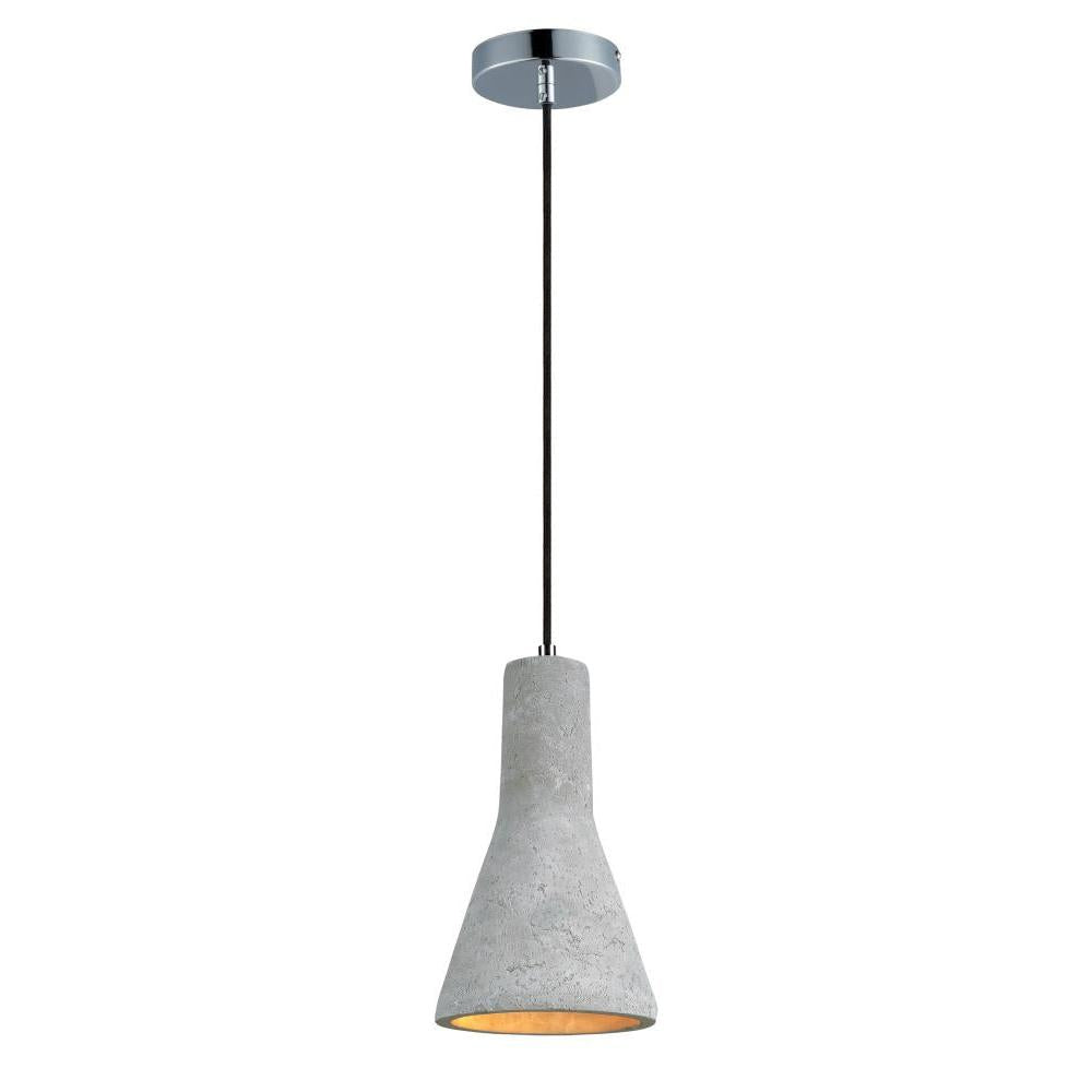 Maxim Lighting 12394GYPC Crete 7.25 Inch Semi Flush Mount Light – Polished Chrome