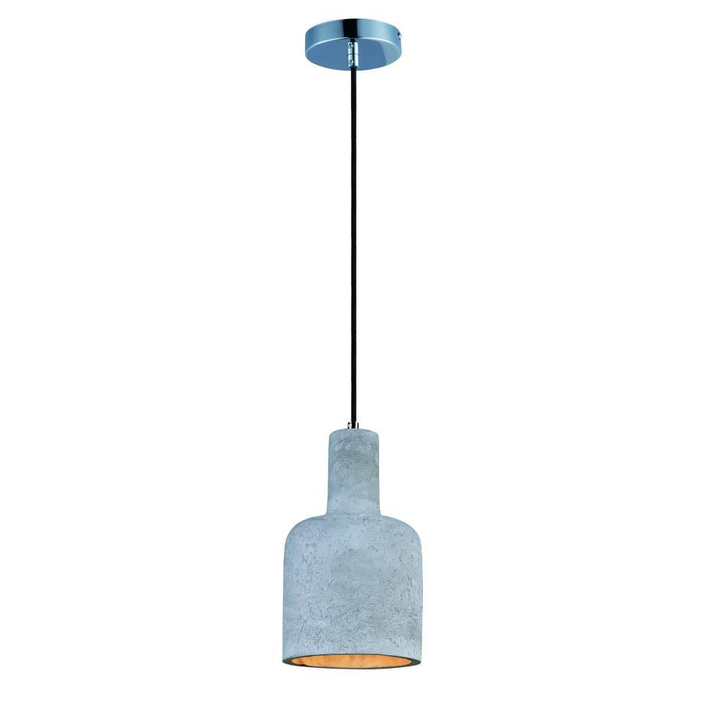 Maxim Lighting 12395GYPC Crete 7.5 Inch Semi Flush Mount Light – Polished Chrome