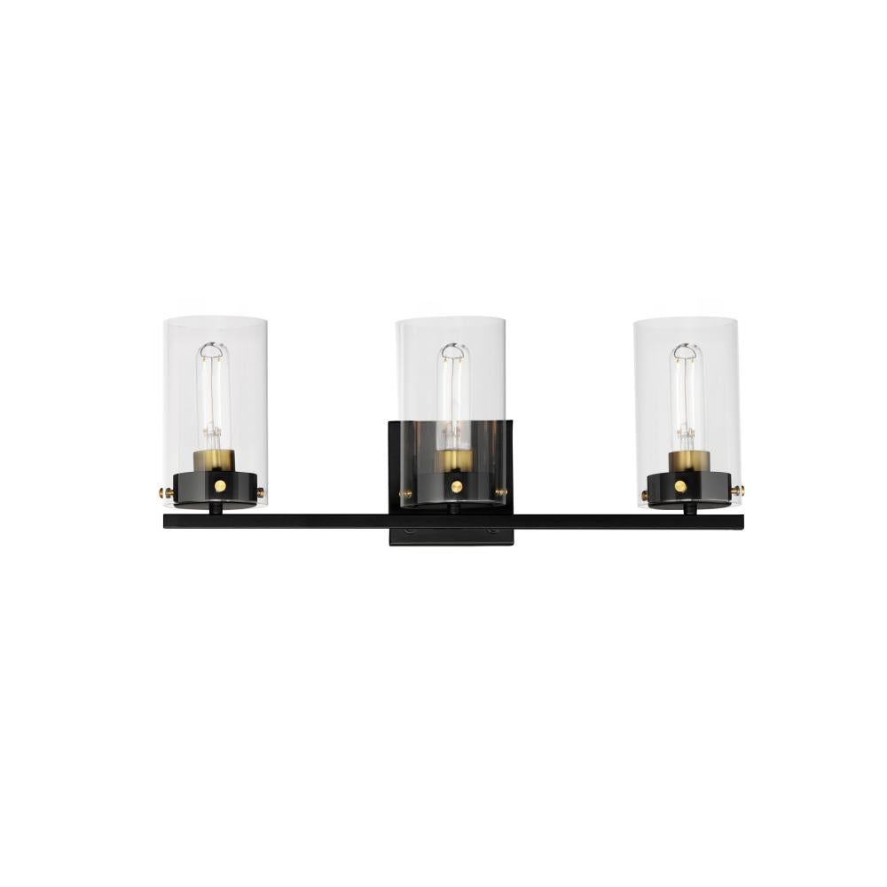 Maxim Lighting 12403CLBKSBR Pinn 20.75 Inch Bathroom Vanity - Black / Satin Brass