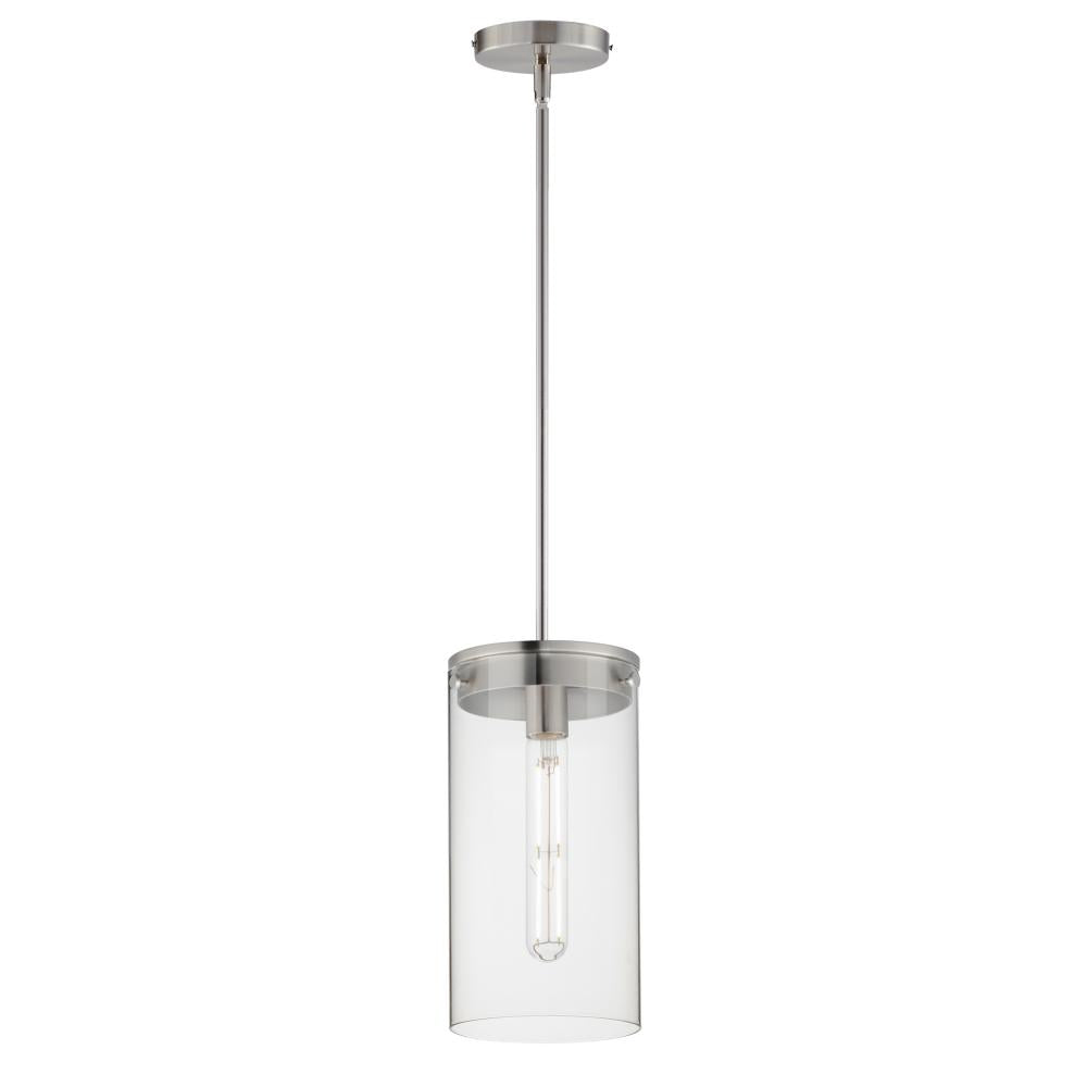 Maxim Lighting 12408CLSN Pinn 8 Inch Semi Flush Mount Light – Satin Nickel