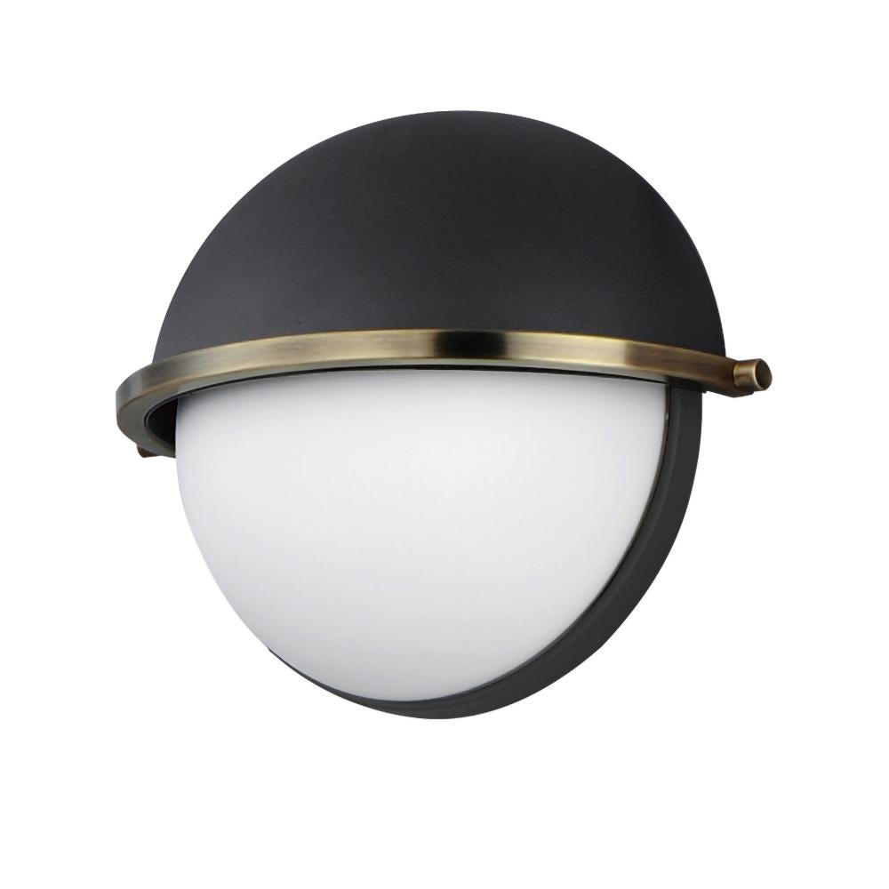 Maxim Lighting 12418SWBKWBR Duke 9.5 Wall Sconce - Black/Weathered Brass