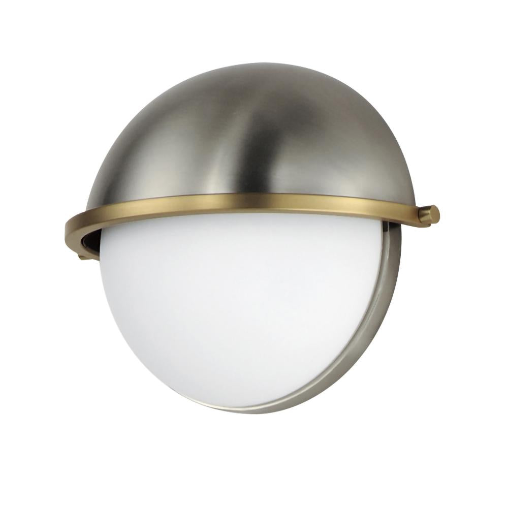 Maxim Lighting 12418SWSNSBR Duke 9.5 Wall Sconce - Satin Nickel / Satin Brass