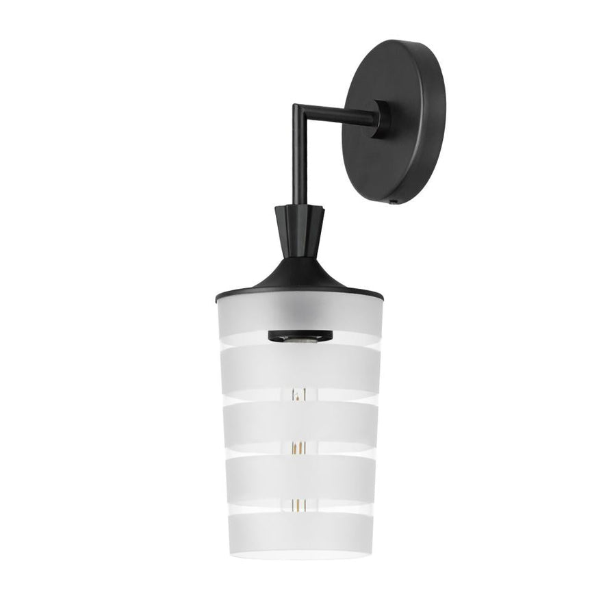 Maxim Lighting 12442CLFTBK Copacabana 5 Inch Outdoor Wall Lantern – Black
