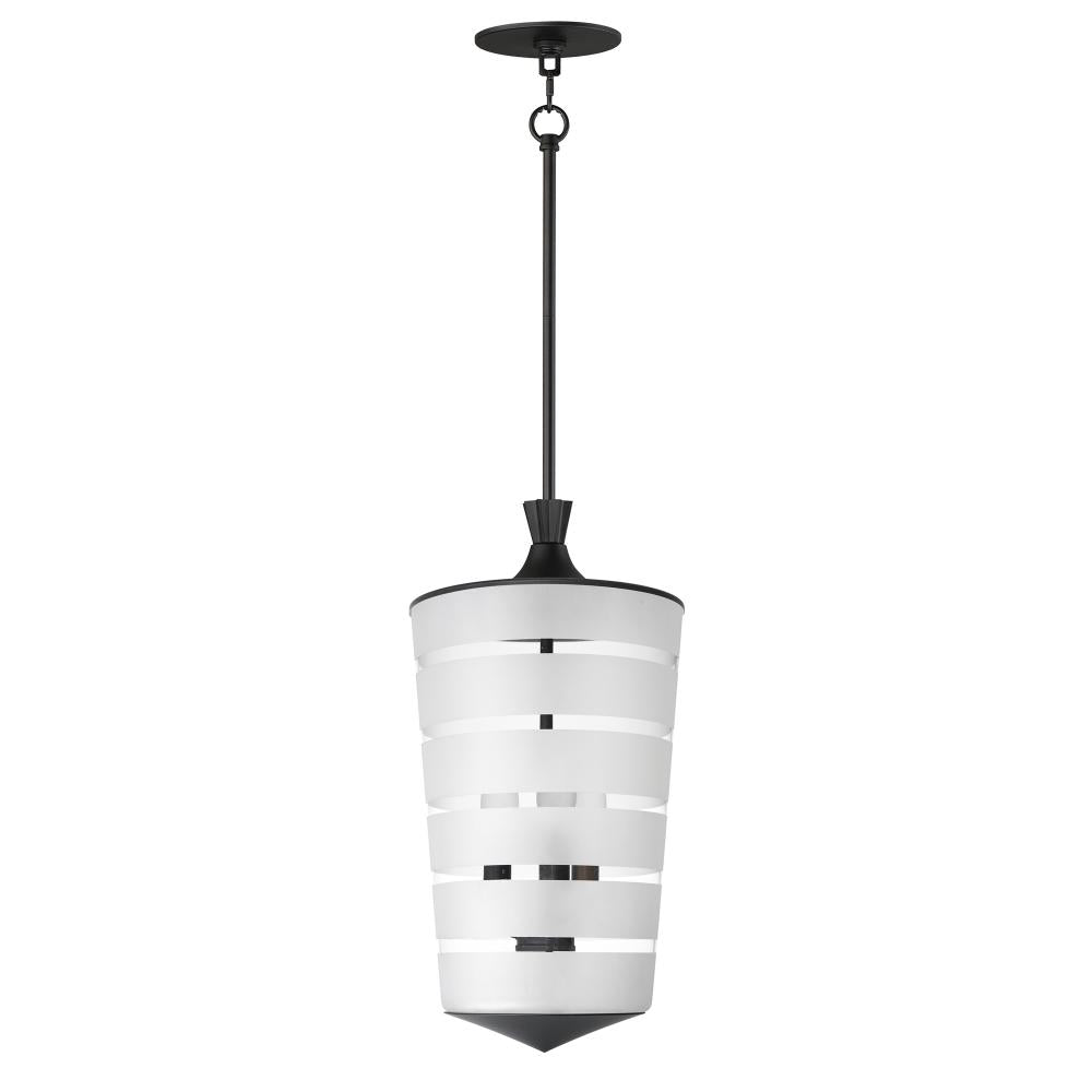 Maxim Lighting 12443CLFTBK Copacabana 9.5 Inch Semi Flush Mount Light – Black