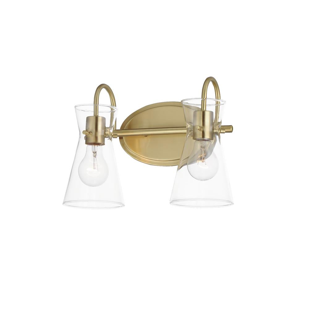 Maxim Lighting 12482CLNAB Ava 13.5 Inch Bathroom Vanity - Natural Aged Brass
