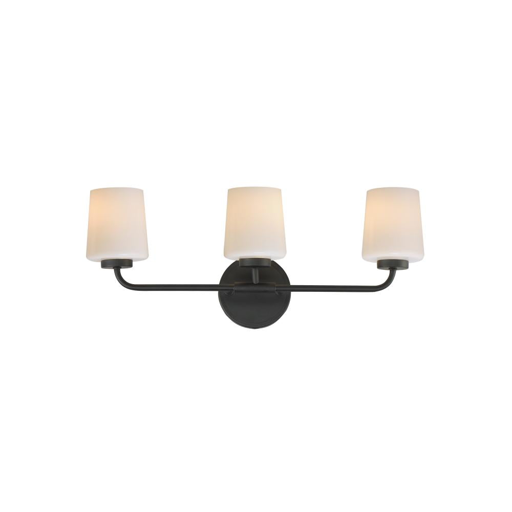 Maxim Lighting 12693WTBK Durham 23 Inch Bathroom Vanity - Black