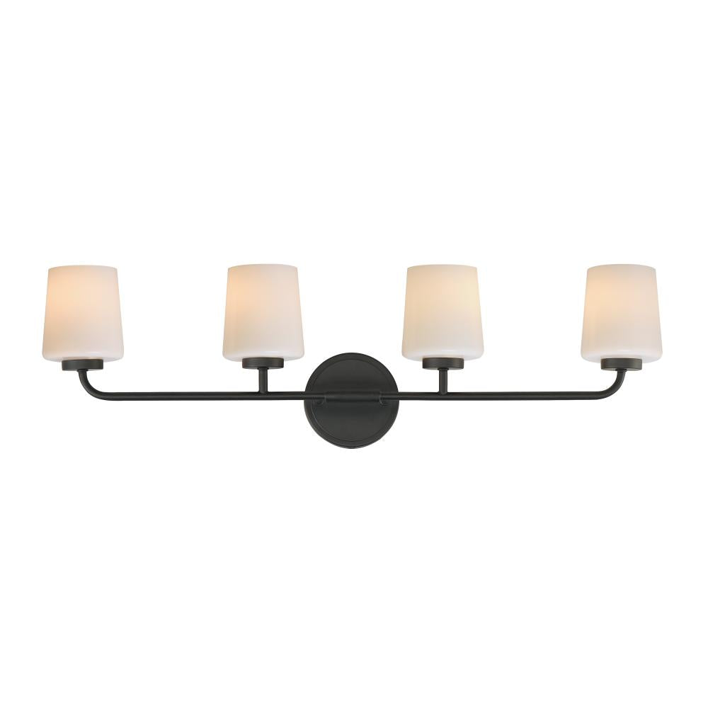 Maxim Lighting 12694WTBK Durham 32.5 Inch Bathroom Vanity - Black