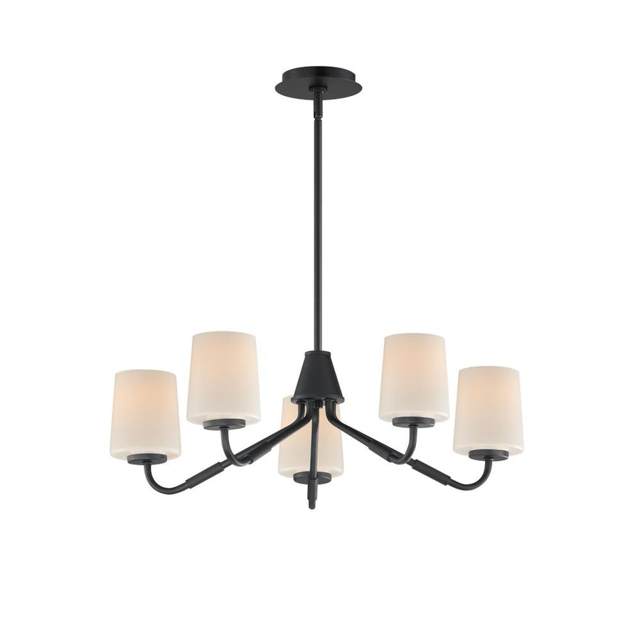 Maxim Lighting 12696WTBK Durham 26 Inch Semi Flush Mount Light – Black