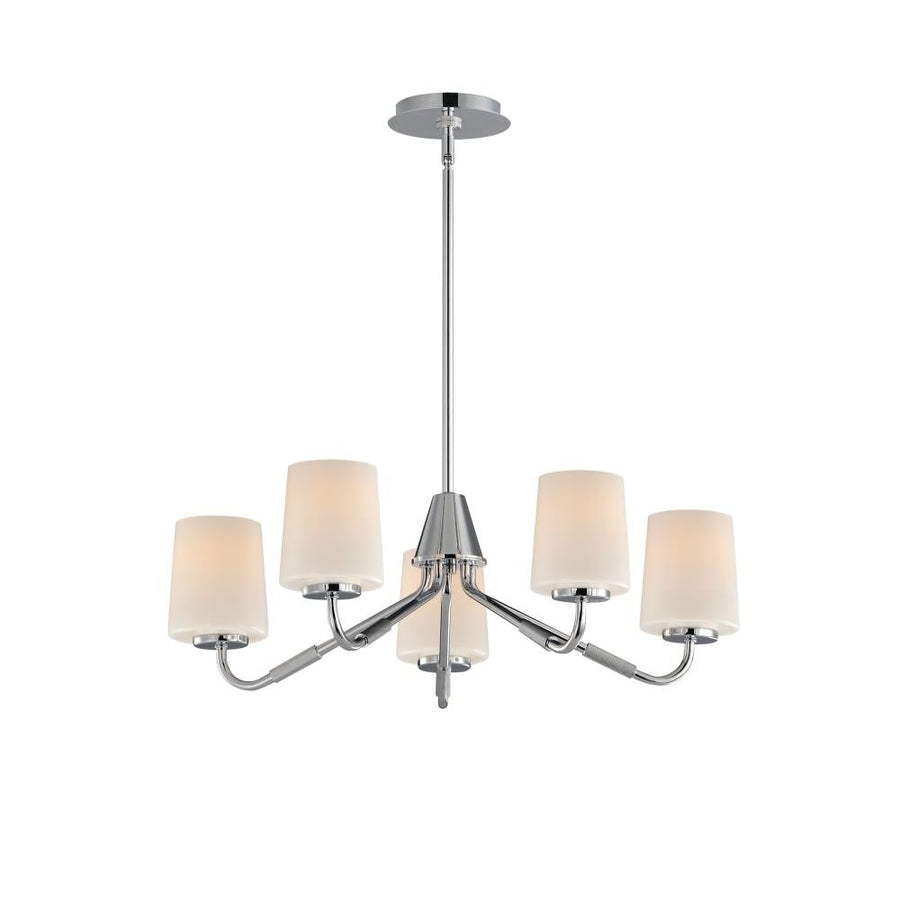 Maxim Lighting 12696WTPC Durham 26 Inch Semi Flush Mount Light – Polished Chrome