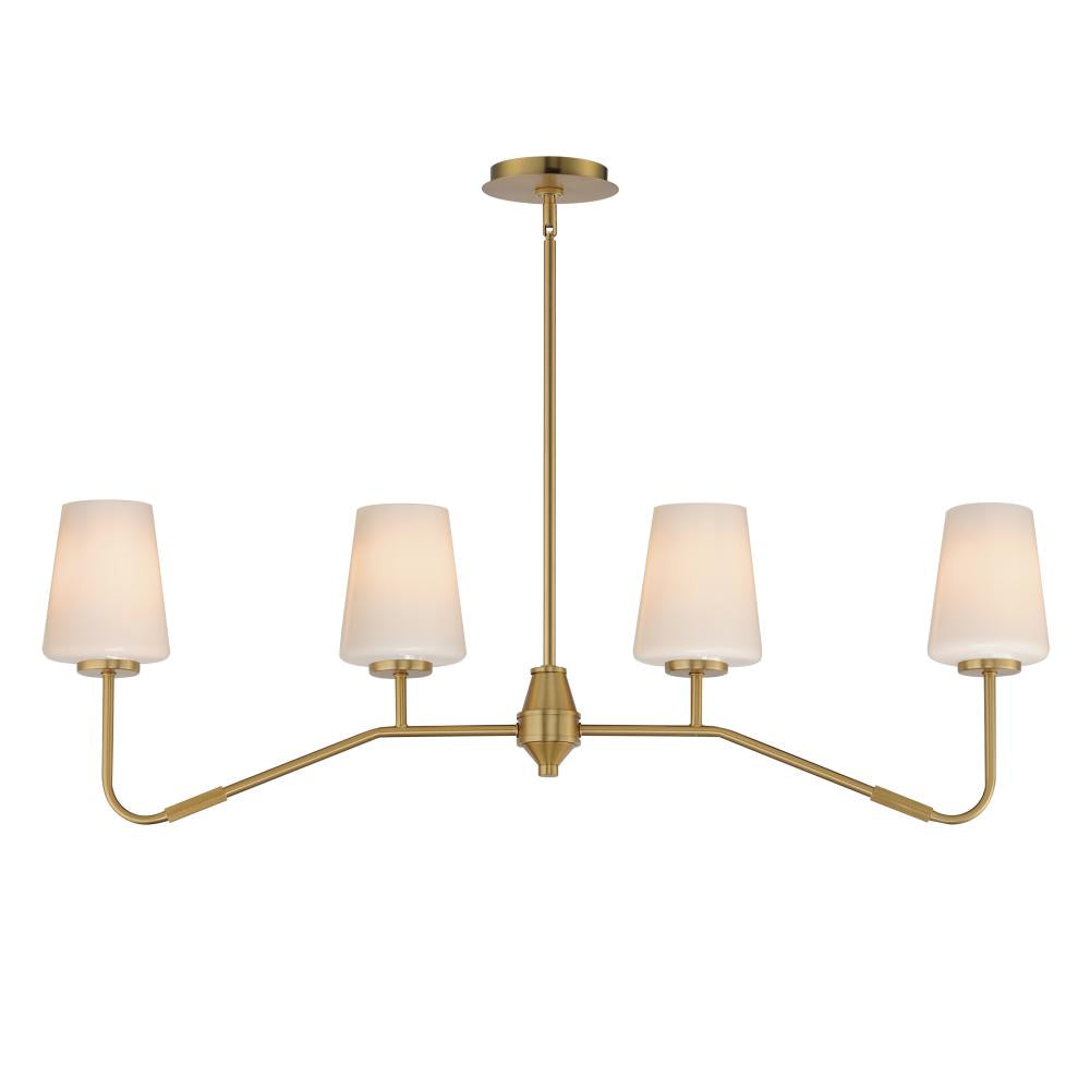 Maxim Lighting 12697WTNAB Durham 38.5 Inch Linear Pendant – Natural Aged Brass