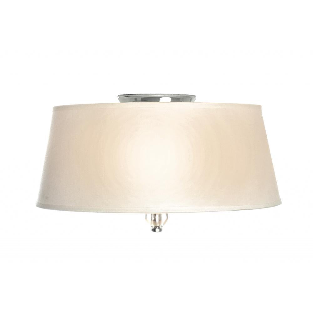 Maxim Lighting 12751WTPN Rondo 15 Inch Flush Mount Light – Polished Nickel