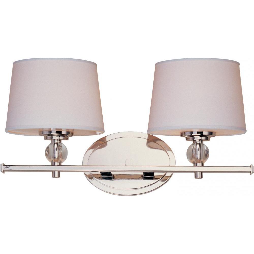Maxim Lighting 12762WTPN Rondo 16.75 Inch Bathroom Vanity - Polished Nickel