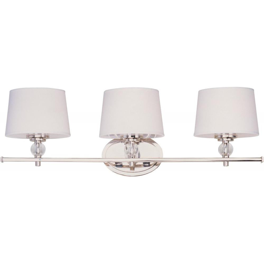 Maxim Lighting 12763WTPN Rondo 26.25 Inch Bathroom Vanity - Polished Nickel