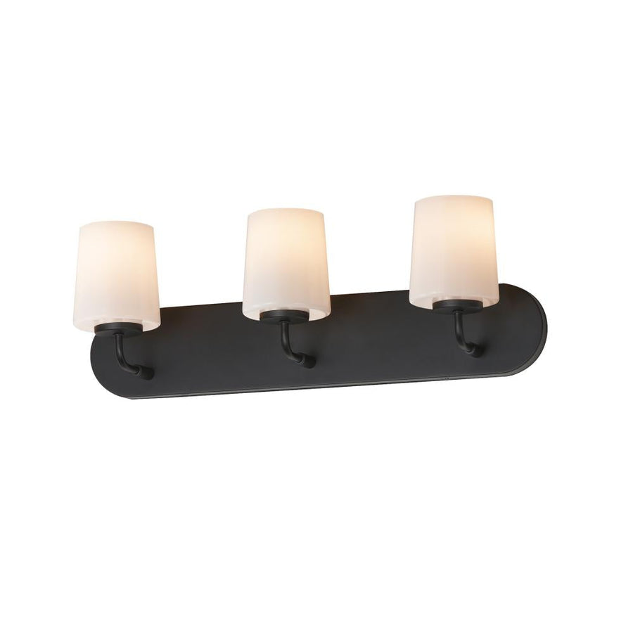 Maxim Lighting 12893WTBK Durham 24 Inch Bathroom Vanity - Black