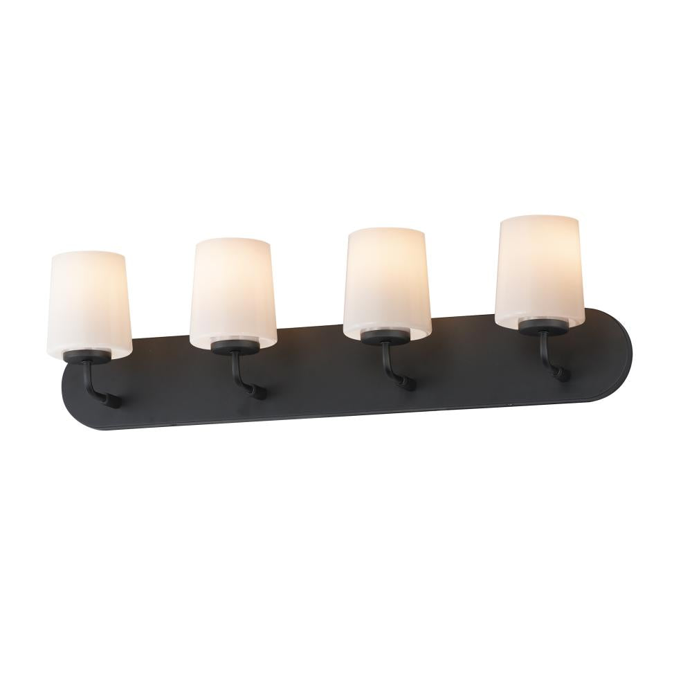 Maxim Lighting 12894WTBK Durham 3 Inch Bathroom Vanity - Black