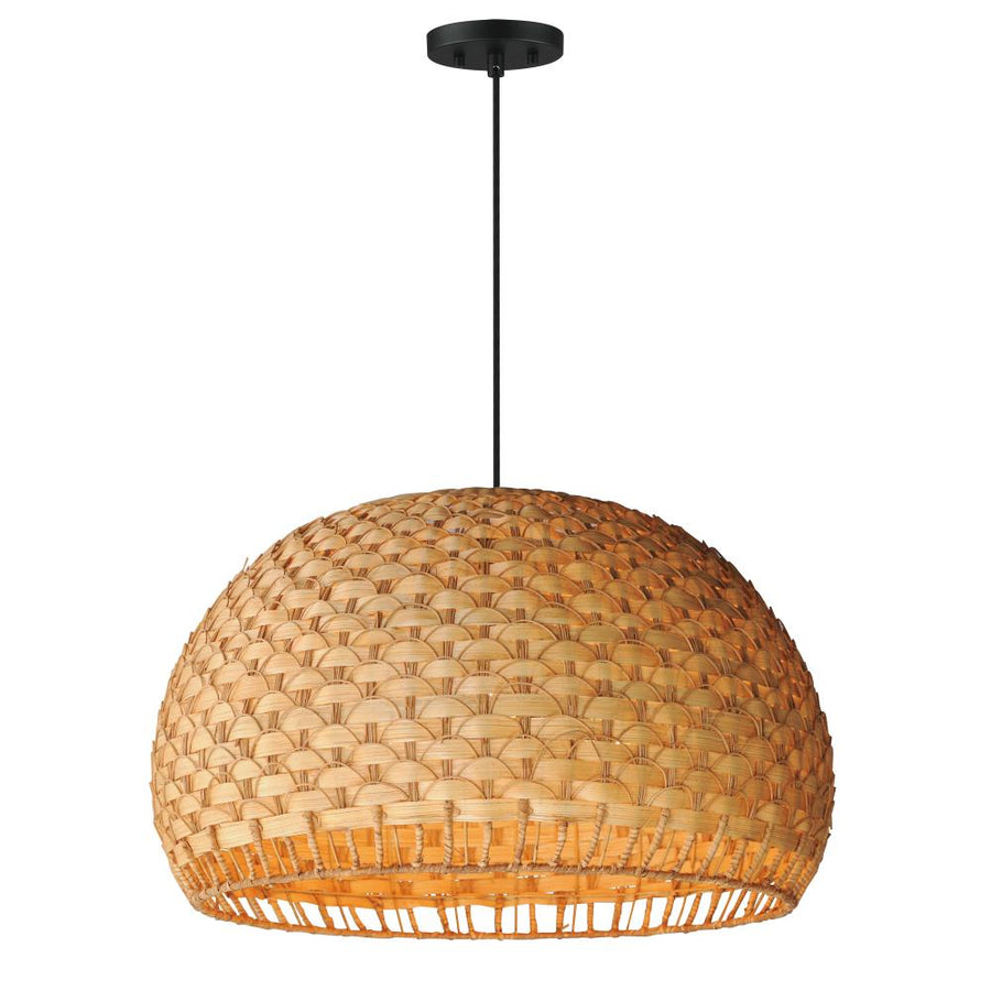 Maxim Lighting 14415NABK Tahiti 30 Inch 3 Light Pendant – Black