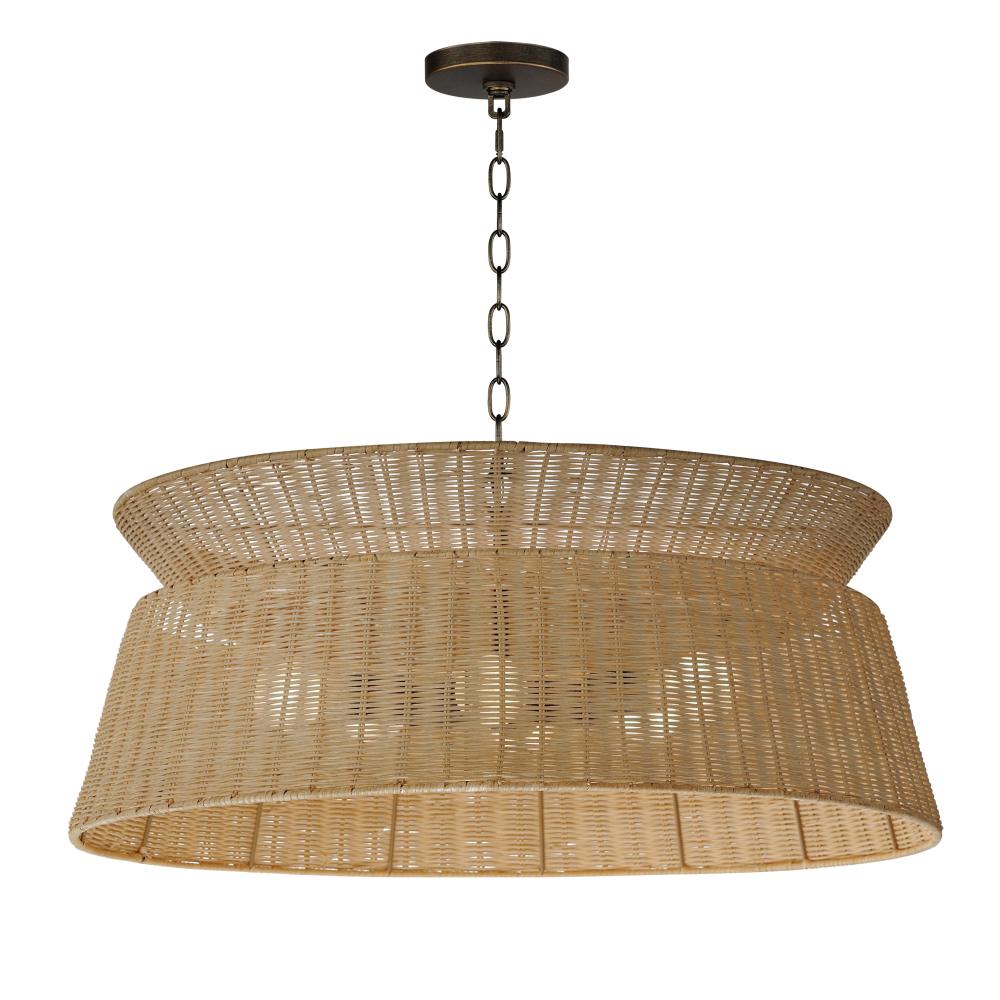 Maxim Lighting 14416NADBZ Tulum 28.75 Inch Chandelier – Dark Bronze