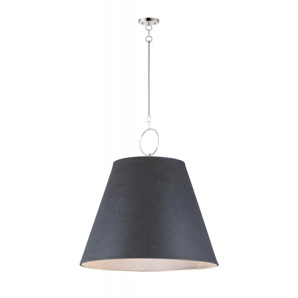Maxim Lighting 14438BKPN Acoustic 30 Inch Semi Flush Mount Light – Polished Nickel