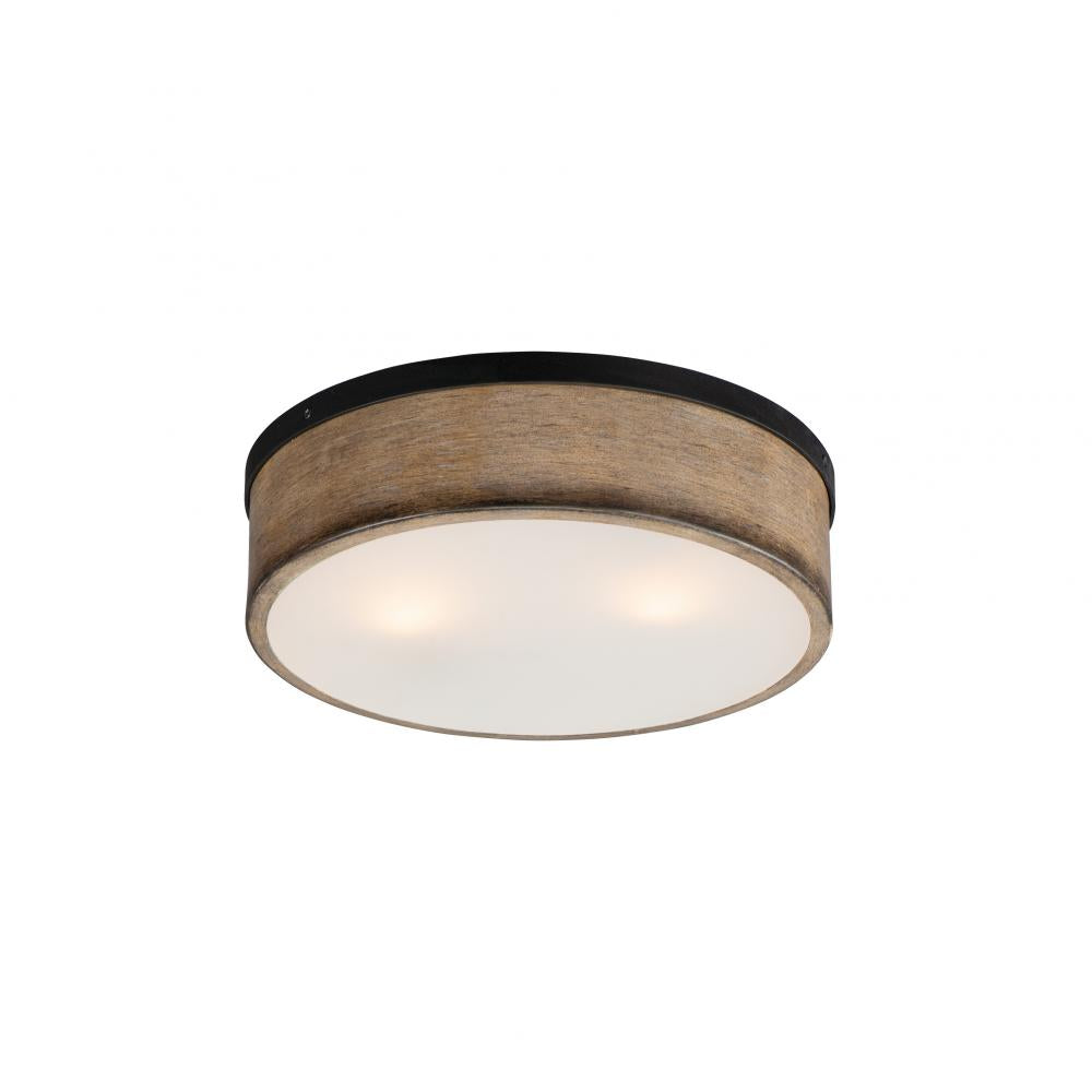 Maxim Lighting 14440DWBK Franklin 14.25 Inch Flush Mount Light – Driftwood / Black