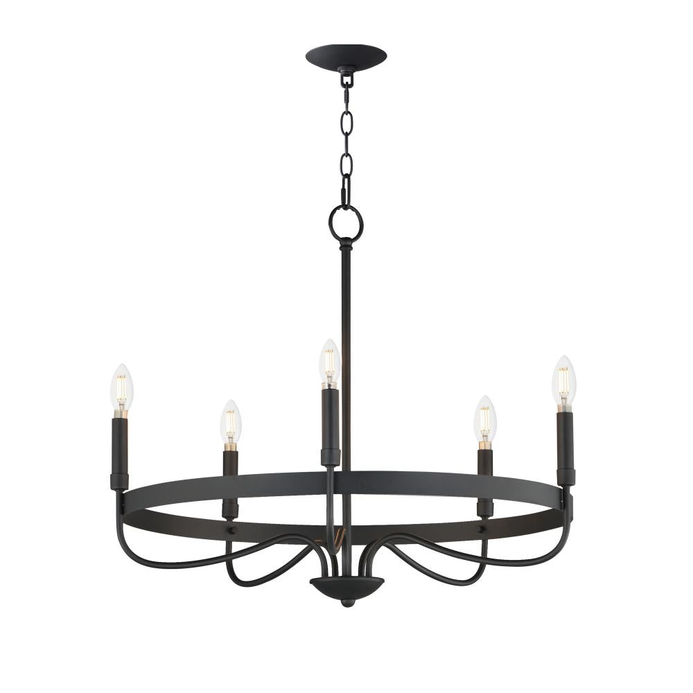 Maxim Lighting 14495BK Frankie 26 Inch Semi Flush Mount Light – Black