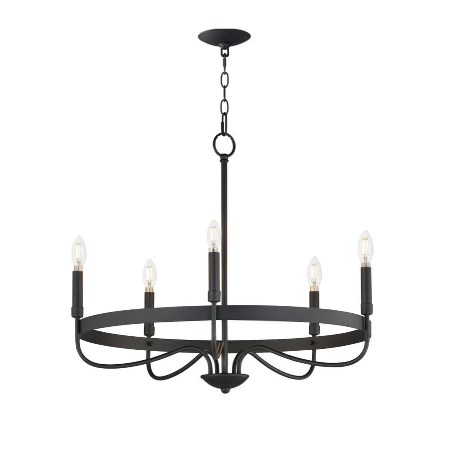 Maxim Lighting 14495BK Frankie 26 Inch Semi Flush Mount Light – Black