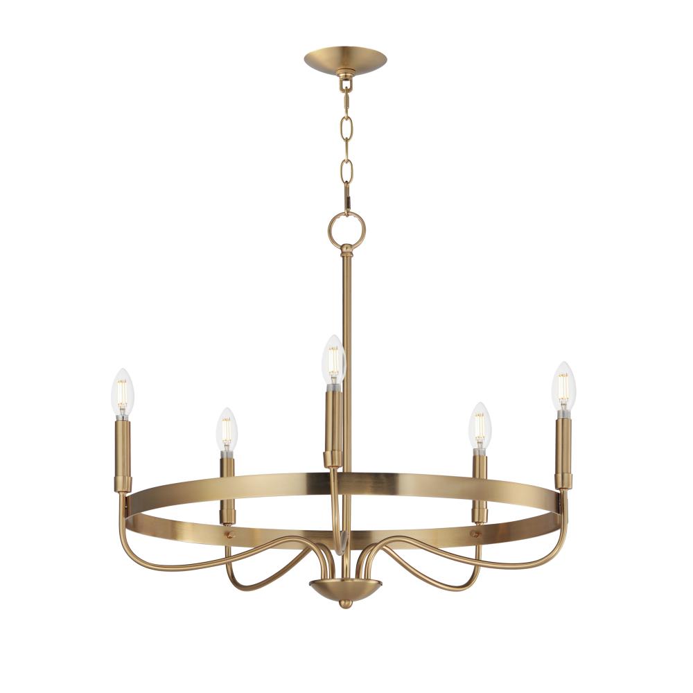 Maxim Lighting 14495HR Frankie 26 Inch Semi Flush Mount Light – Heritage