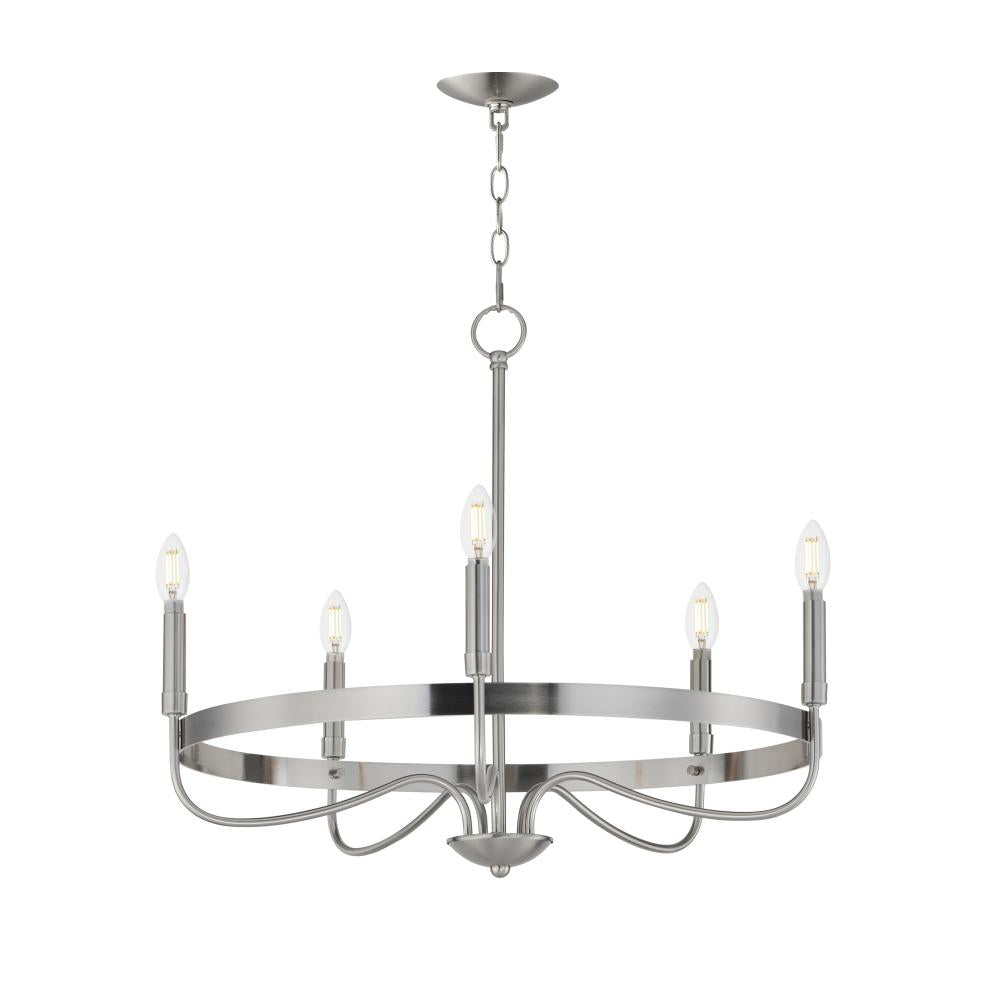 Maxim Lighting 14495SN Frankie 26 Inch Semi Flush Mount Light – Satin Nickel