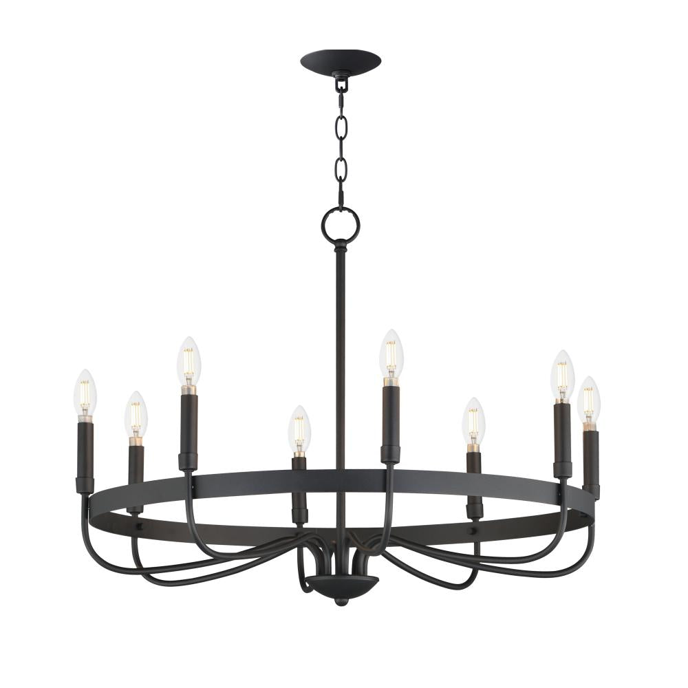 Maxim Lighting 14498BK Frankie 29 Inch Semi Flush Mount Light – Black