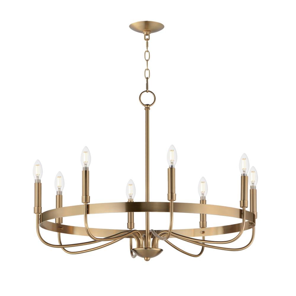 Maxim Lighting 14498HR Frankie 29 Inch Semi Flush Mount Light – Heritage