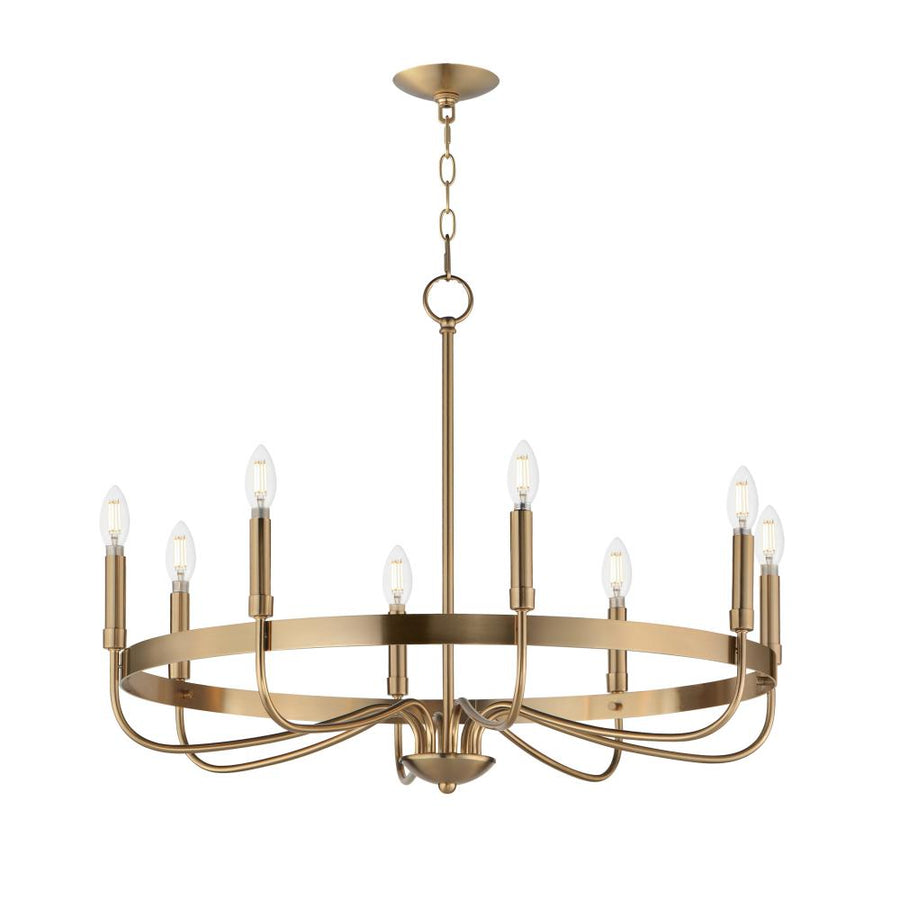 Maxim Lighting 14498HR Frankie 29 Inch Semi Flush Mount Light – Heritage