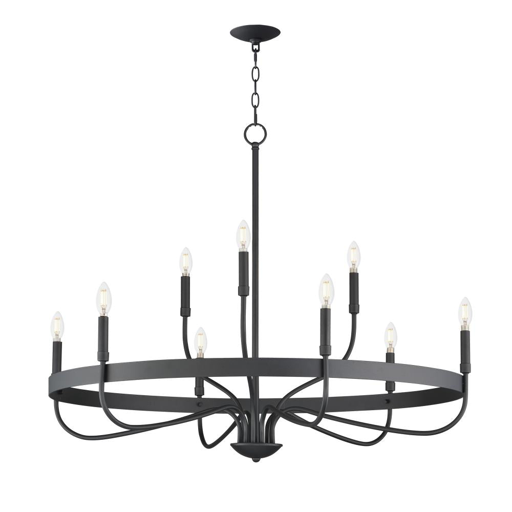Maxim Lighting 14499BK Frankie 39.75 Inch Semi Flush Mount Light – Black