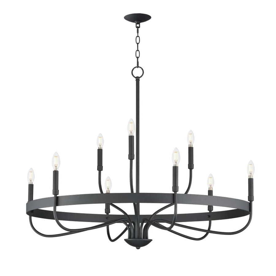 Maxim Lighting 14499BK Frankie 39.75 Inch Semi Flush Mount Light – Black