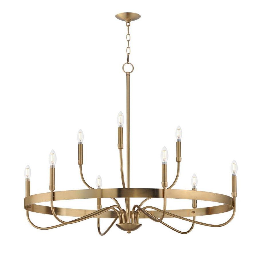 Maxim Lighting 14499HR Frankie 39.75 Inch Semi Flush Mount Light – Heritage