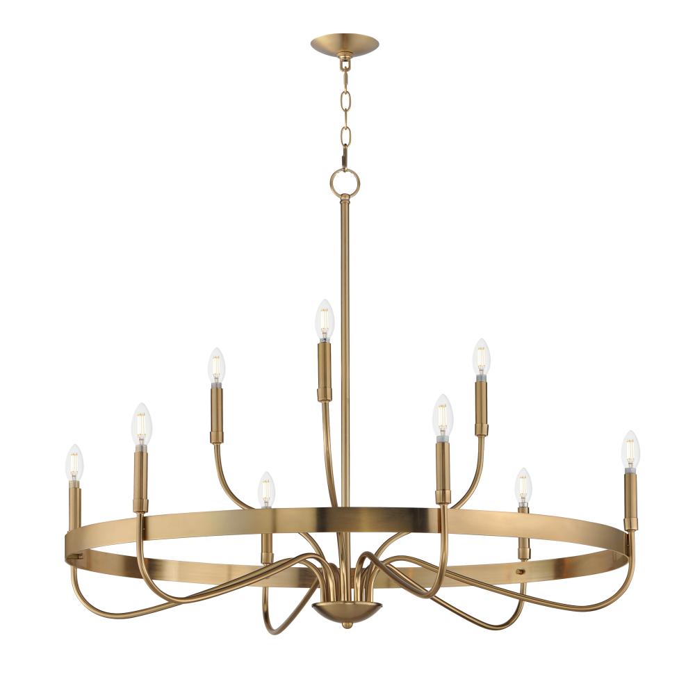 Maxim Lighting 14499HR Frankie 39.75 Inch Semi Flush Mount Light – Heritage
