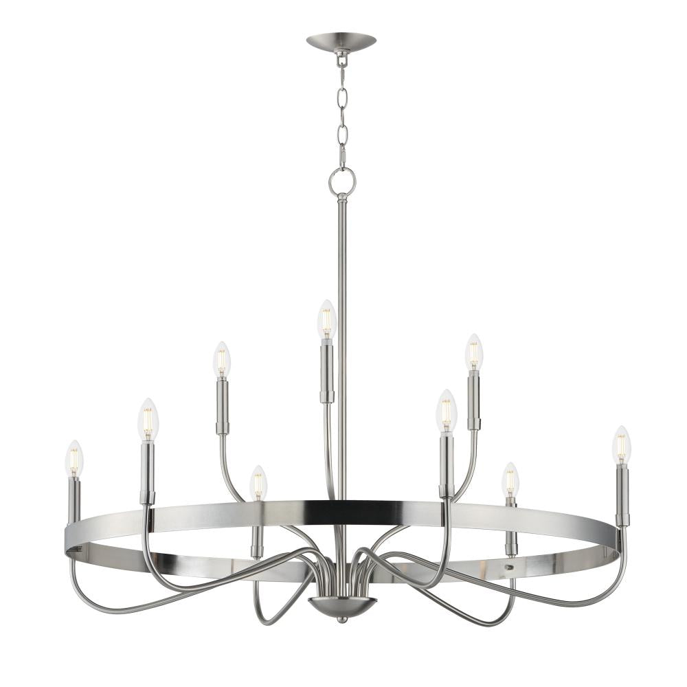 Maxim Lighting 14499SN Frankie 39.75 Inch Semi Flush Mount Light – Satin Nickel