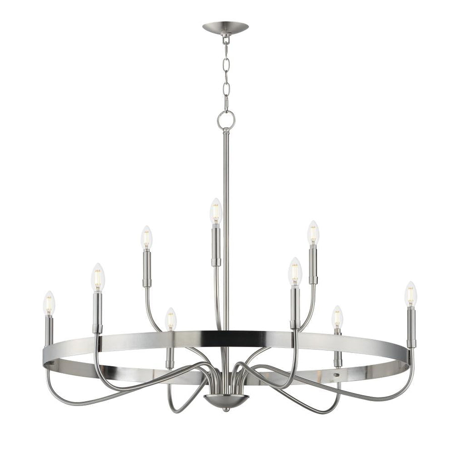 Maxim Lighting 14499SN Frankie 39.75 Inch Semi Flush Mount Light – Satin Nickel