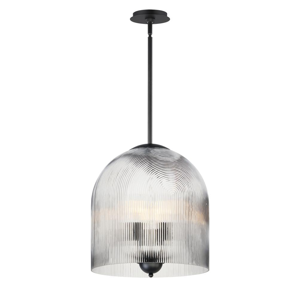 Maxim Lighting 15123CRBK Dune 15.75 Inch Semi Flush Mount Light – Black
