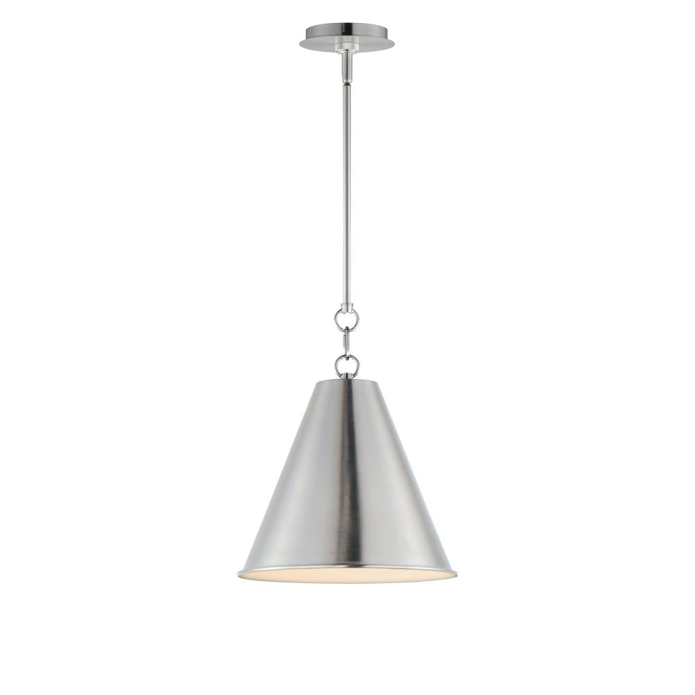 Maxim Lighting 15162SN Veritas 12 Inch Semi Flush Mount Light – Satin Nickel