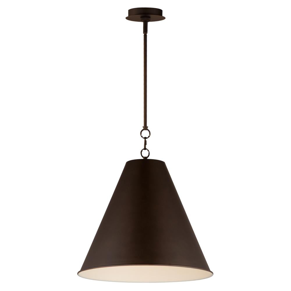 Maxim Lighting 15164CHB Veritas 18 Inch Semi Flush Mount Light – Chestnut Bronze